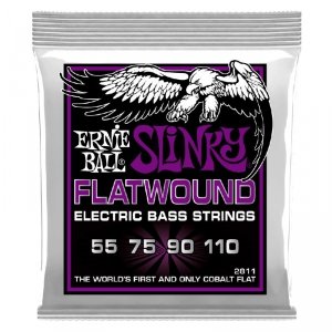 Struny ERNIE BALL 2811 Flatwound Cobalt (55-110)