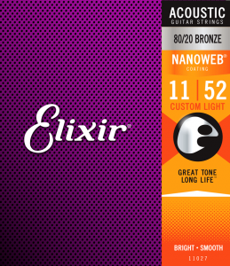 Struny ELIXIR NanoWeb 80/20 Bronze (11-52)