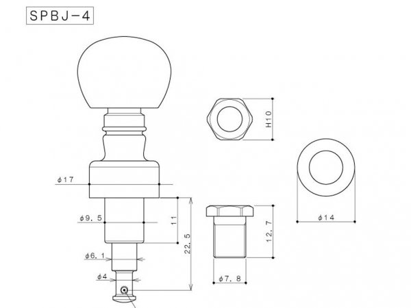 Klucze do banjo 5 str. GOTOH SPBJ-4/5-AIB (GD)
