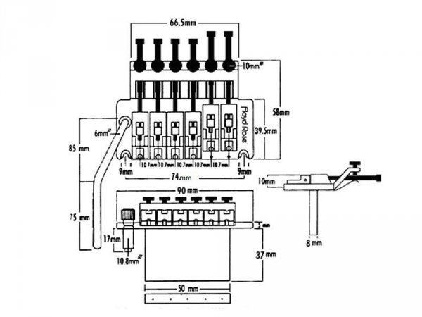 FLOYD ROSE Special Tremolo System FRTS1000 (CR)