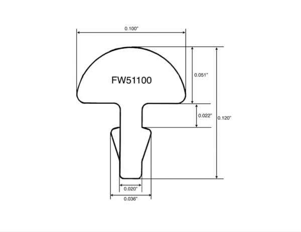 Progi JESCAR FS51100-S Stainless Steel (25szt)