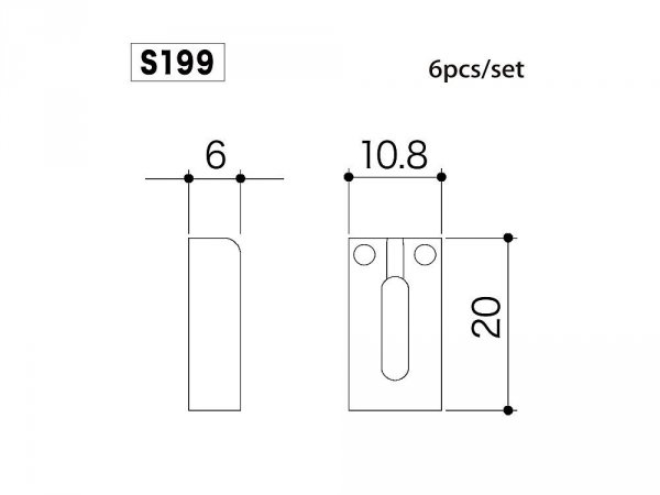 Siodełka mostka GOTOH S199 (BK)