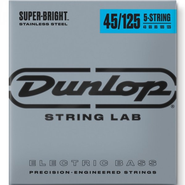 Struny DUNLOP Super Bright Steel (45-125) 5str