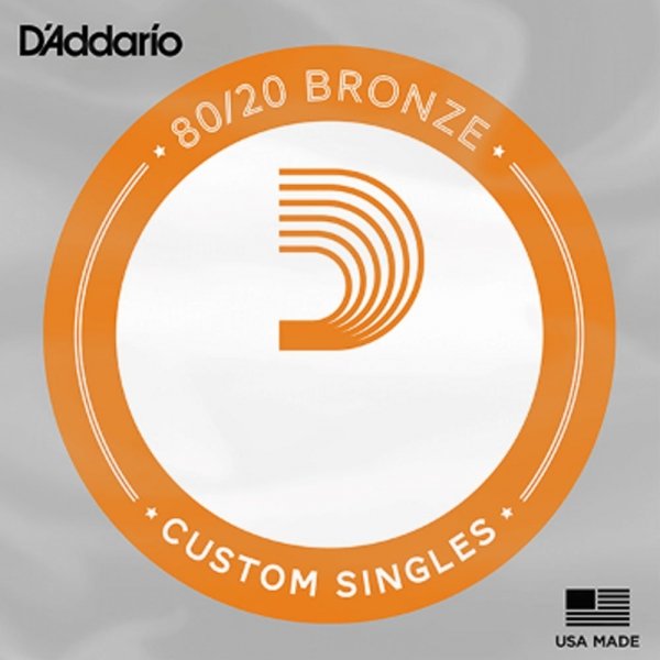 Pojedyncza struna D'ADDARIO 80/20 Bronze 021w