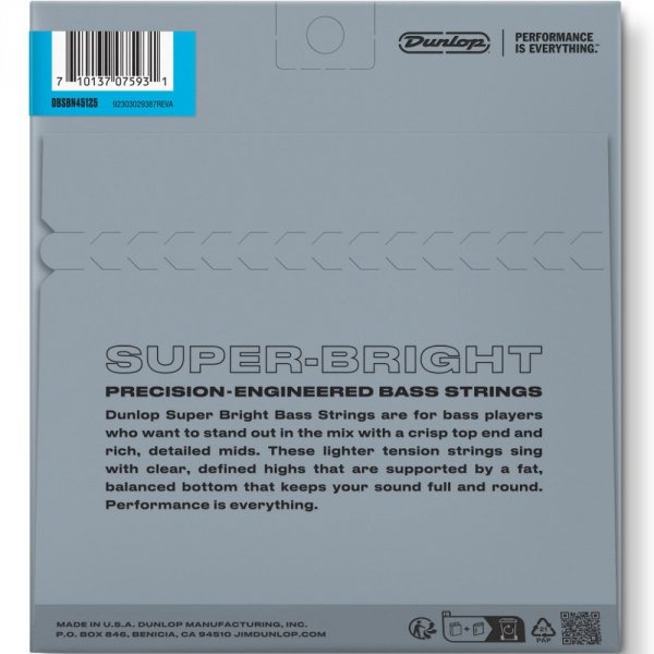 Struny DUNLOP Super Bright Nickel (45-125)