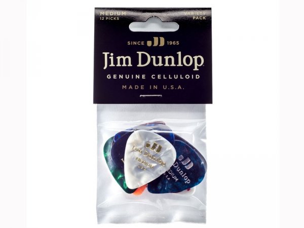 Kostki DUNLOP Celluloid Pick Medium Variety Pack