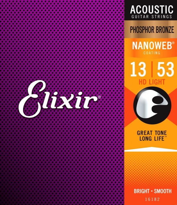 Struny ELIXIR NanoWeb Phosphor Bronze (13-53) HD