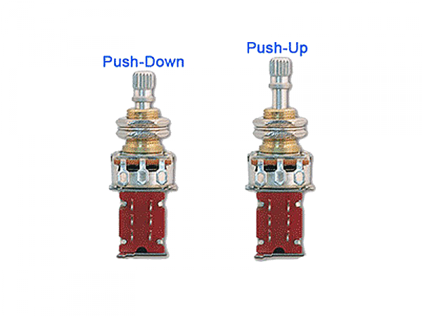 Potencjometr push-push VPARTS Pro 500K audio długi