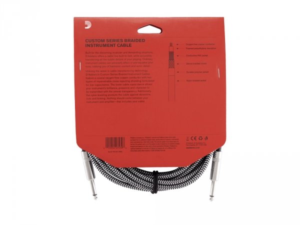 Kabel gitarowy D'ADDARIO PW-BG-20BG (6,10m)