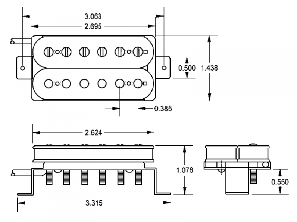 SEYMOUR DUNCAN SH-1 Model '59 4C (N, bridge)