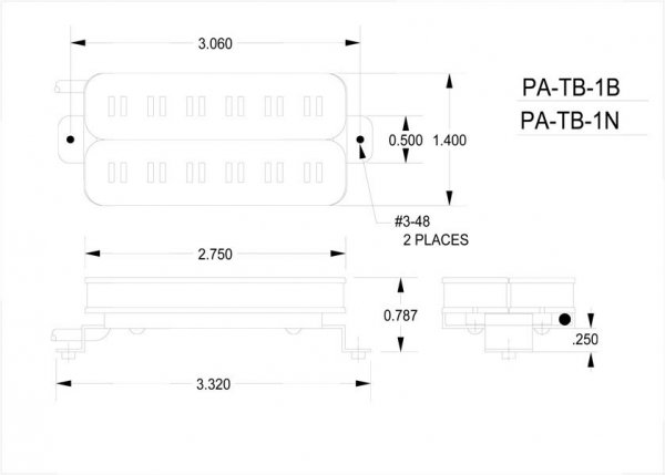 SEYMOUR DUNCAN Parallel Axis PATB-1 (BK, neck)