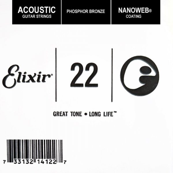 Struna ELIXIR NanoWeb Phosphor Bronze 022w