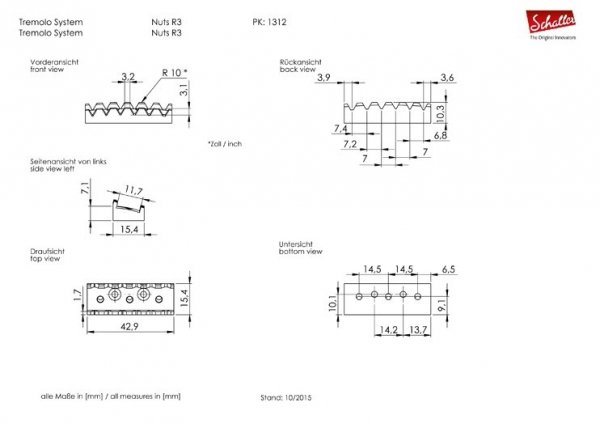 Tremolo SCHALLER LockMeister 6 37mm R3 (CR)