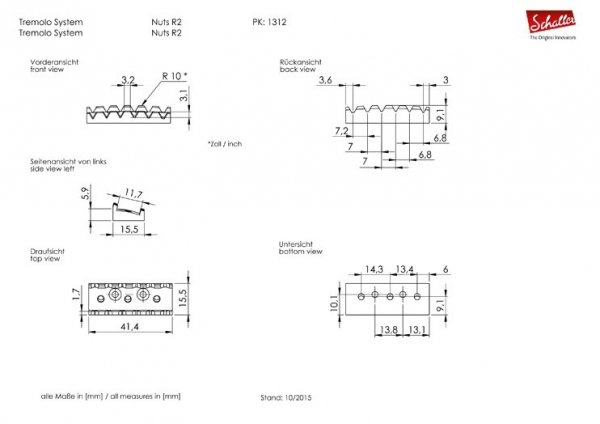 Tremolo SCHALLER 37mm R2 (CR)