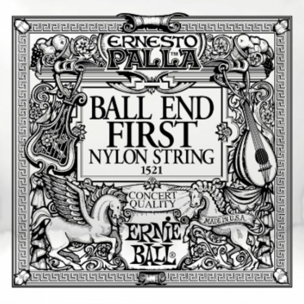 Pojedyncza struna ERNIE BALL Ball End Black E1