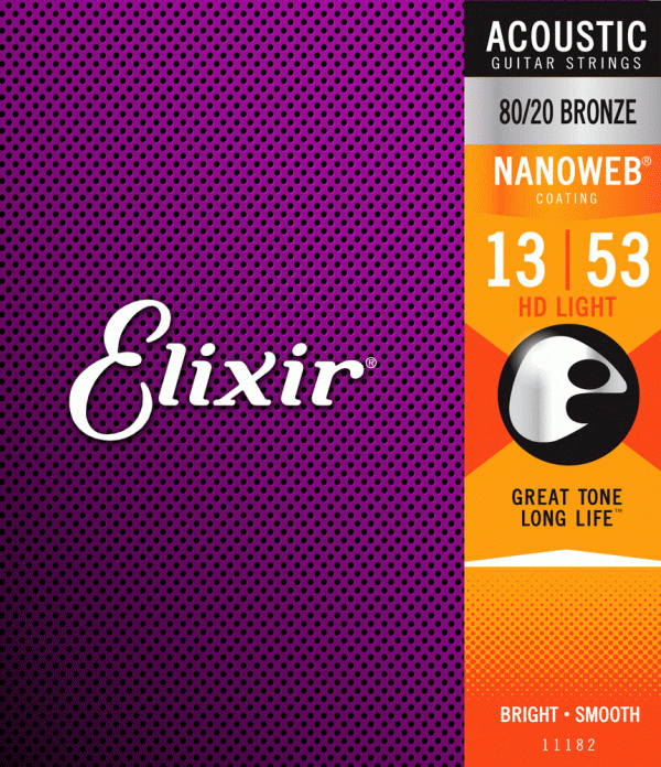 Struny ELIXIR NanoWeb 80/20 Bronze (13-53) HD