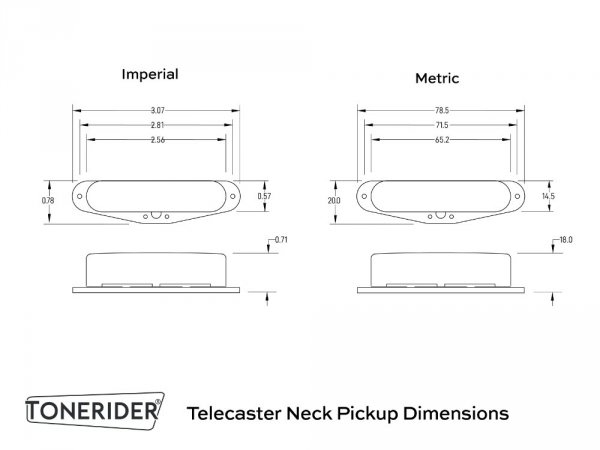 TONERIDER Alnico II Blues Tele Set (N)