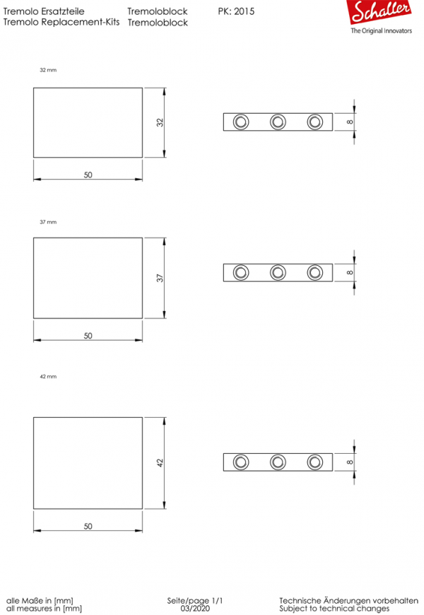 Tremolo SCHALLER LockMeister 6 37mm L2 (N)