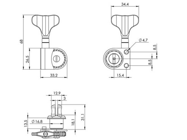 Klucze do basu SCHALLER BM Light (CR, 4L)