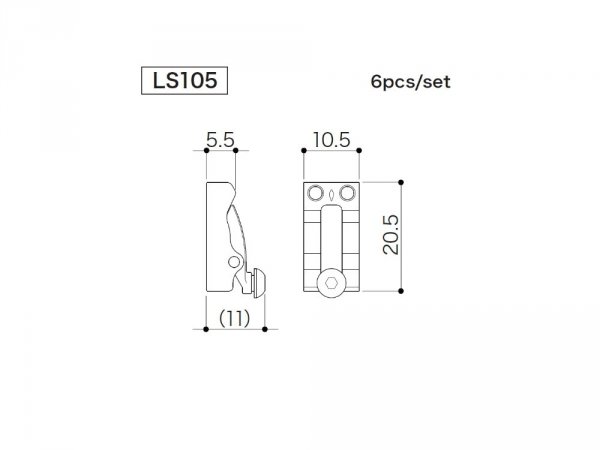 Siodełka mostka GOTOH LS105 (GD)