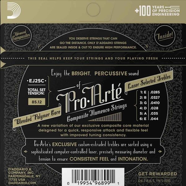 Struny D'ADDARIO Pro-Arte Composite EJ25C Flamenco