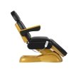 Fotel kosmetyczny elektryczny SILLON Lux 273b 3 silniki złoto czarny