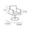 FOTEL GHOST 01 P-7/KWADRAT SREBRNY (48H)