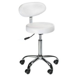 TABORET KOSMETYCZNY Z OPAR. BD-9934 BIAłY