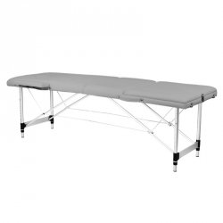 Stół składany do masażu aluminiowy komfort Activ Fizjo 3 segmentowy szary