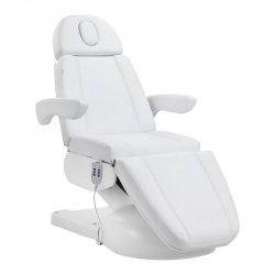 Fotel kosmetyczny elektryczny Azzurro Lux 3 silniki biały