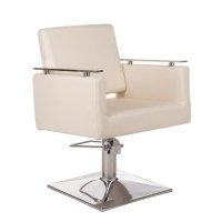 FOTEL FRYZJERSKI MILO BH-6333 KREMOWY 