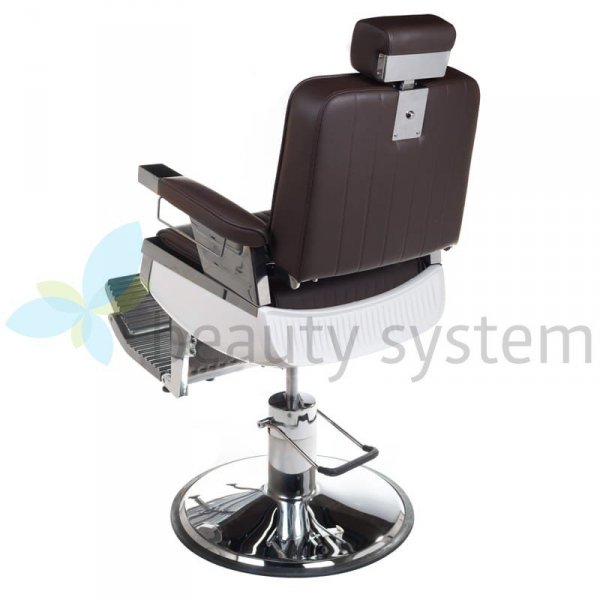 FOTEL BARBERSKI LUMBER BH-31823 BRąZOWY