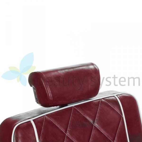 FOTEL BARBERSKI ODYS BH-31825M WIśNIOWY