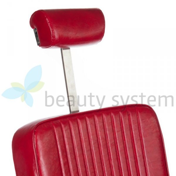 FOTEL BARBERSKI LUMBER BH-31823 CZERWONY