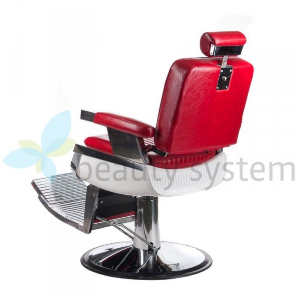 FOTEL BARBERSKI LUMBER BH-31823 CZERWONY