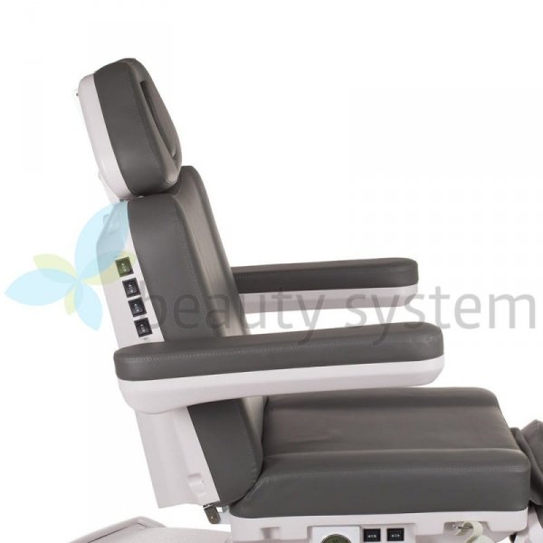 ELEKTRYCZNY FOTEL KOSMET PODGRZEWANY BR-6686 SZARY