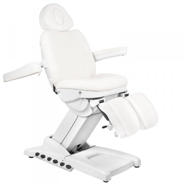 FOTEL KOSMETYCZNY ELEKTR. AZZURRO 872S PEDI PRO EXCLUSIVE 3 SILN. BIAŁY