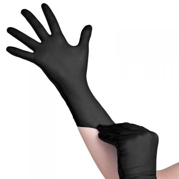 All4med jednorazowe rękawice diagnostyczne nitrylowe czarne XS