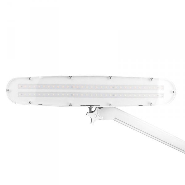Lampa warsztatowa led Elegante 801-s z imadełkiem standard biała