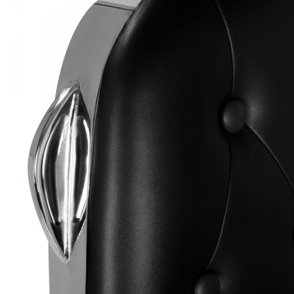 Fotel barberski Gabbiano Francesco czarny