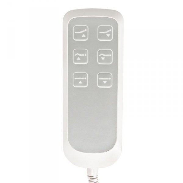 Fotel kosmetyczny elektryczny SILLON Lux 273b + taboret 304 biały