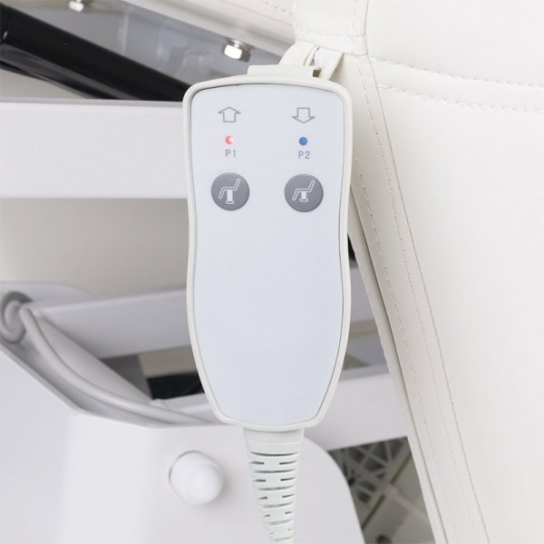 Fotel zabiegowy do rzęs Ivette professional elektryczny biały