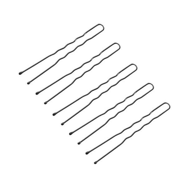 Kokówki fryzjerskie do włosów E-65 300 szt. 6 cm czarne