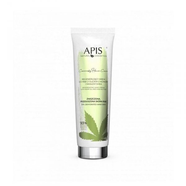Apis cannabis home care regenerujący krem do rąk z olejem z konopi i masłem shea 100 ml