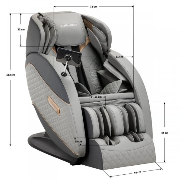 Fotel masujący Sakura Standard 801 szary