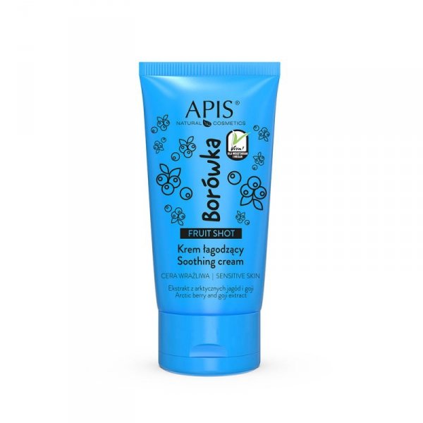 Apis fruit shot, borówkowy krem łagodzący do twarzy 50 ml