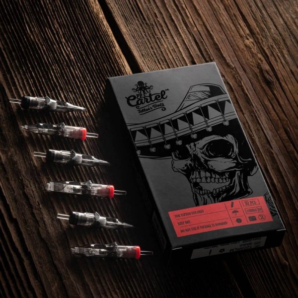 Cartridge do tatuażu El Cartel V2 - 0.20 3RL Liner Long Taper 10 szt.