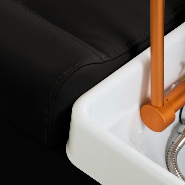 Myjnia fryzjerska z leżanką Head Spa Gabbiano Maldives czarna