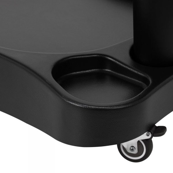 Brodzik Azzurro z masażerem i wózkiem czarnym