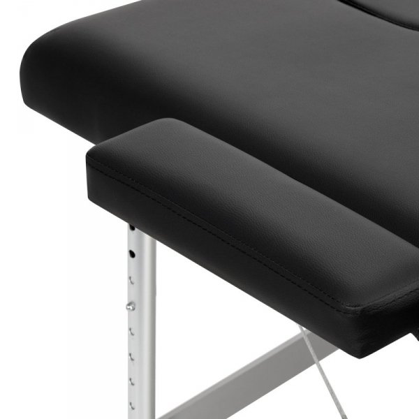 Balance stół składany do masażu aluminiowy 2 segmenty czarny